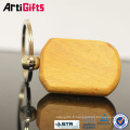 Promotion cheap fashion wooden key chain